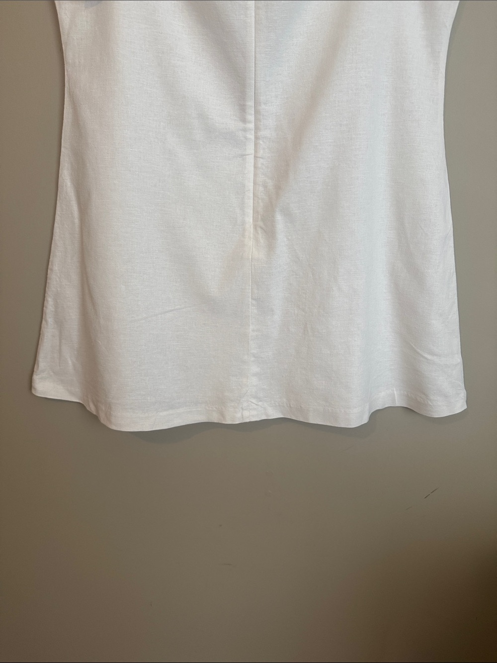 NWT- OPEN EDIT Linen Blend Shift Dress In White, size XL - Picture 10 of 11